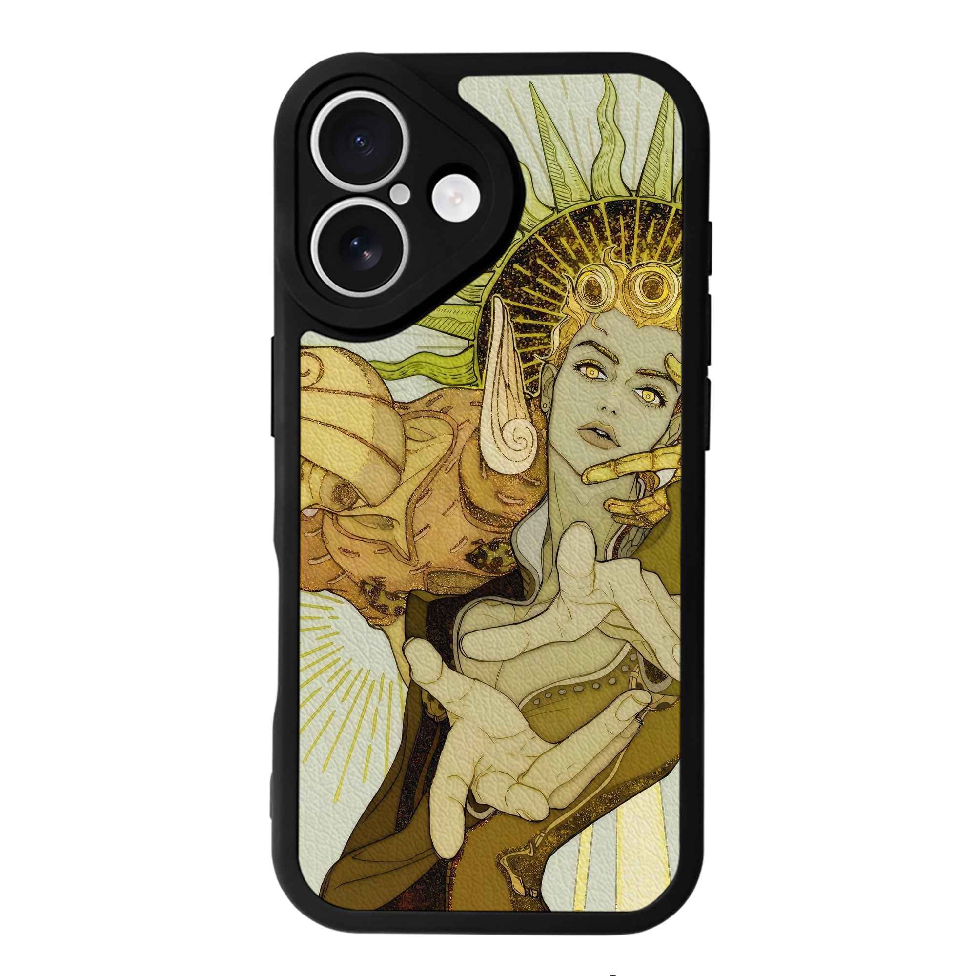 （画像用） ジョジョの奇妙な冒険 JoJo's Bizarre Adventure 【iPhone 16シリーズ対応】シリコンスマホケース（レザー調） 材質：シリコン